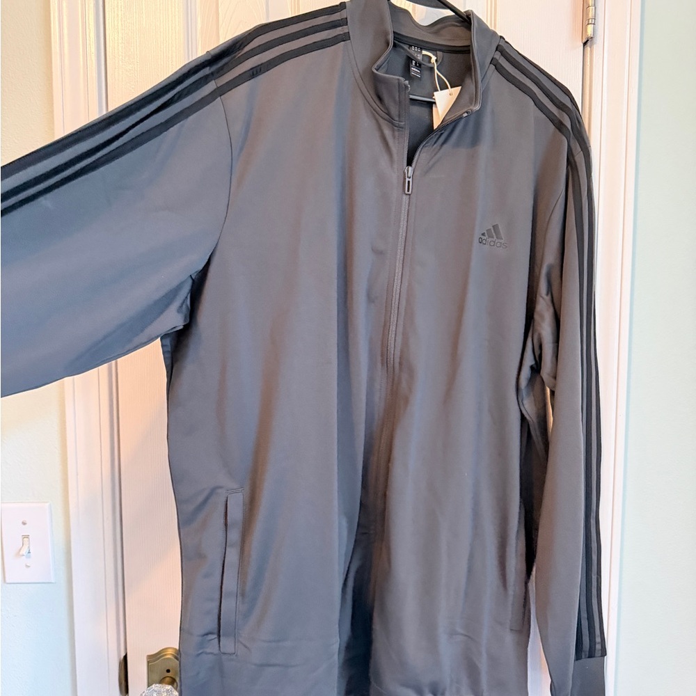 Adidas Gray Men's Jacket NWT 2XLT